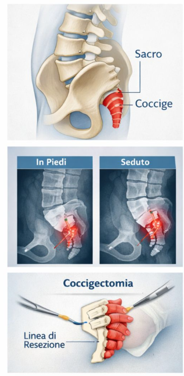 coccigectomia per rimuovere il dolore